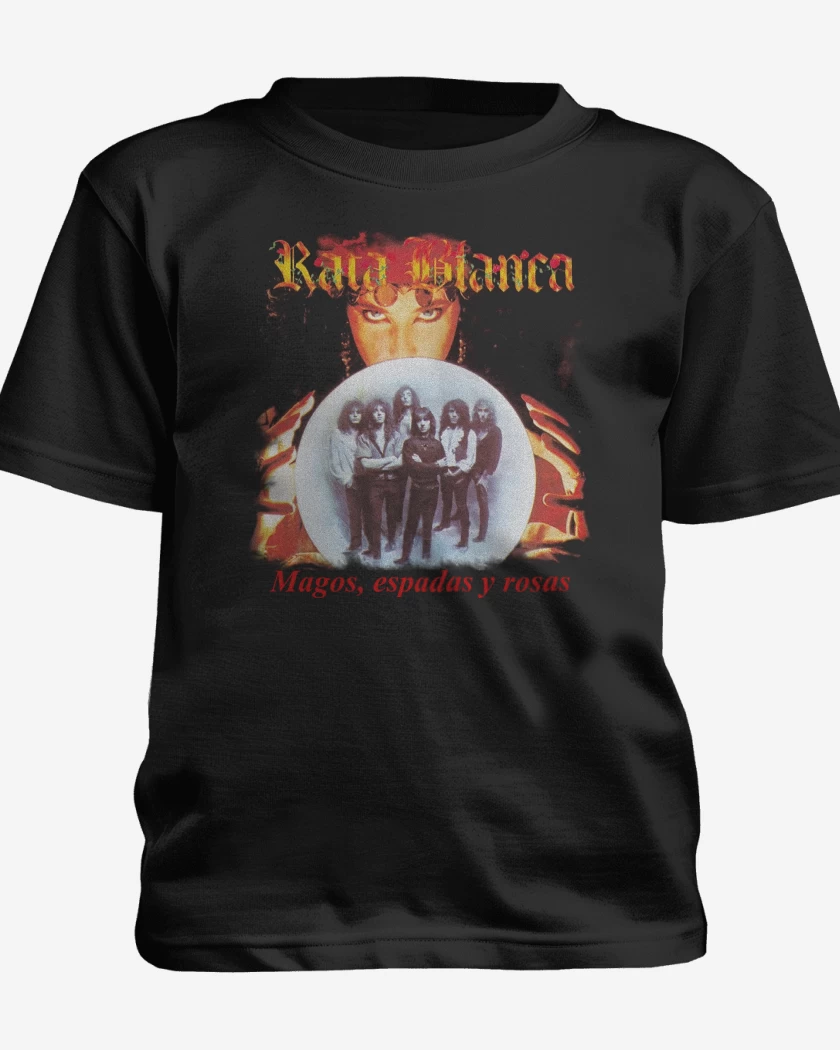 Polera de niño Rata Blanca Mago Espadas y Rosas