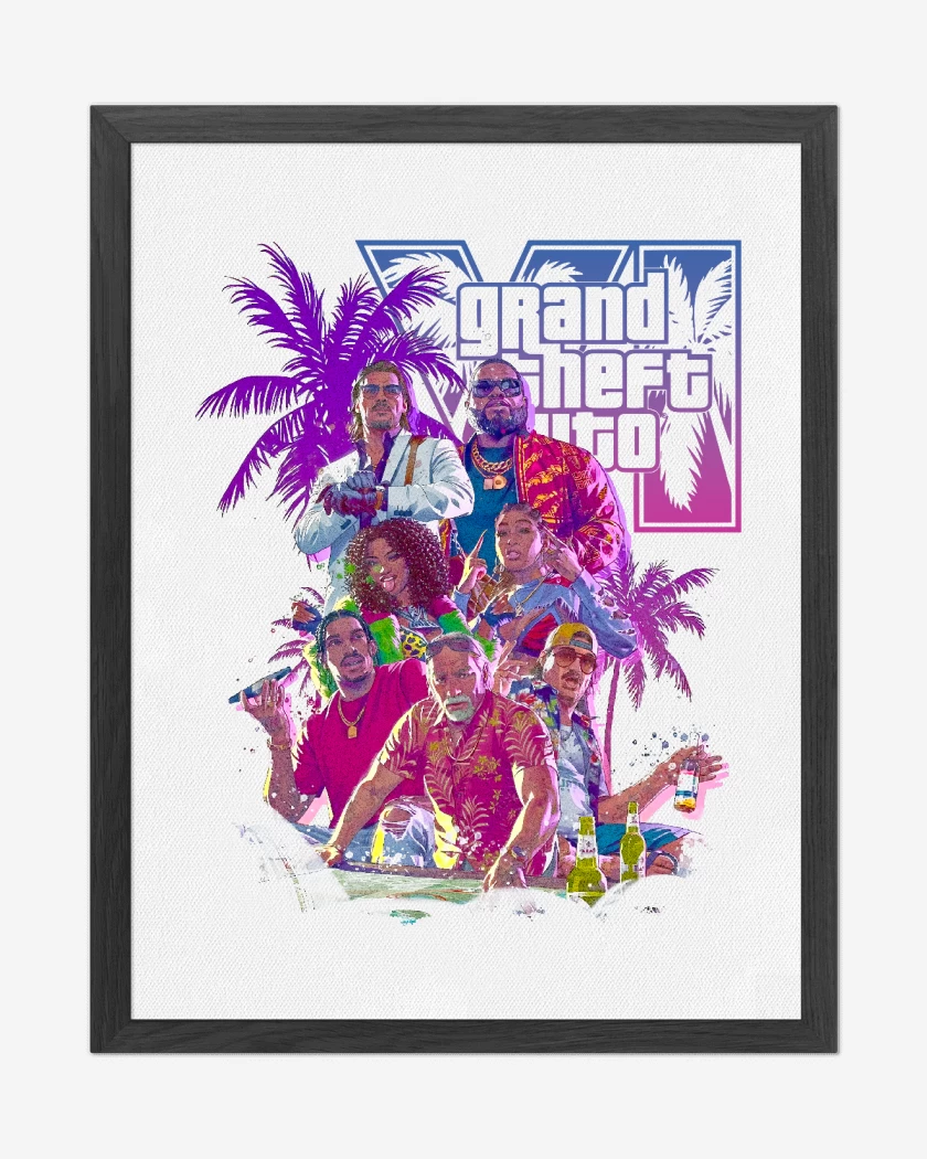 Cuadro decorativo Blanco de Grand Theft Auto 6 2026
