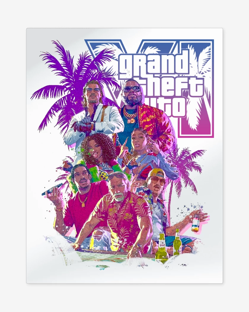 Print metalico Grand Theft Auto 6 2026