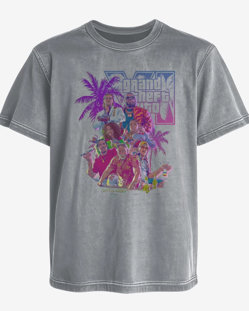 Polera desgastada Grand Theft Auto 6 2026