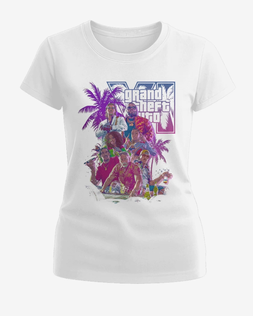Polera de Mujer Blanco de Grand Theft Auto 6 2026