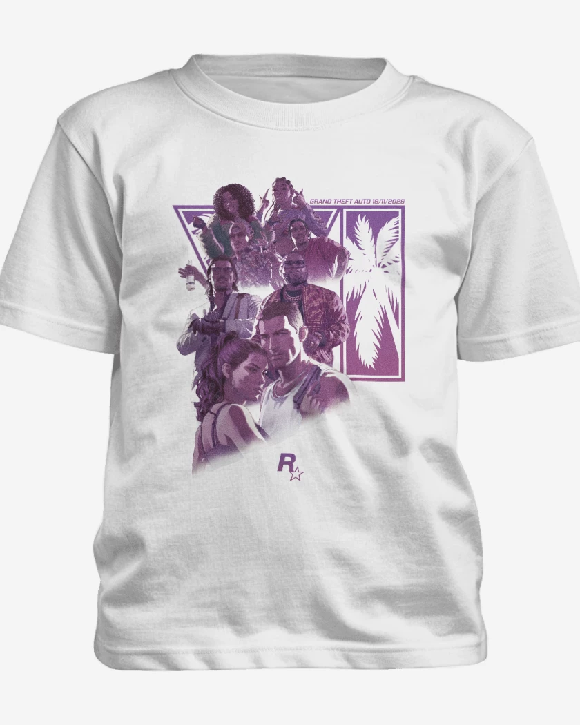 Polera de niño Blanco de Grand Theft Auto VI R