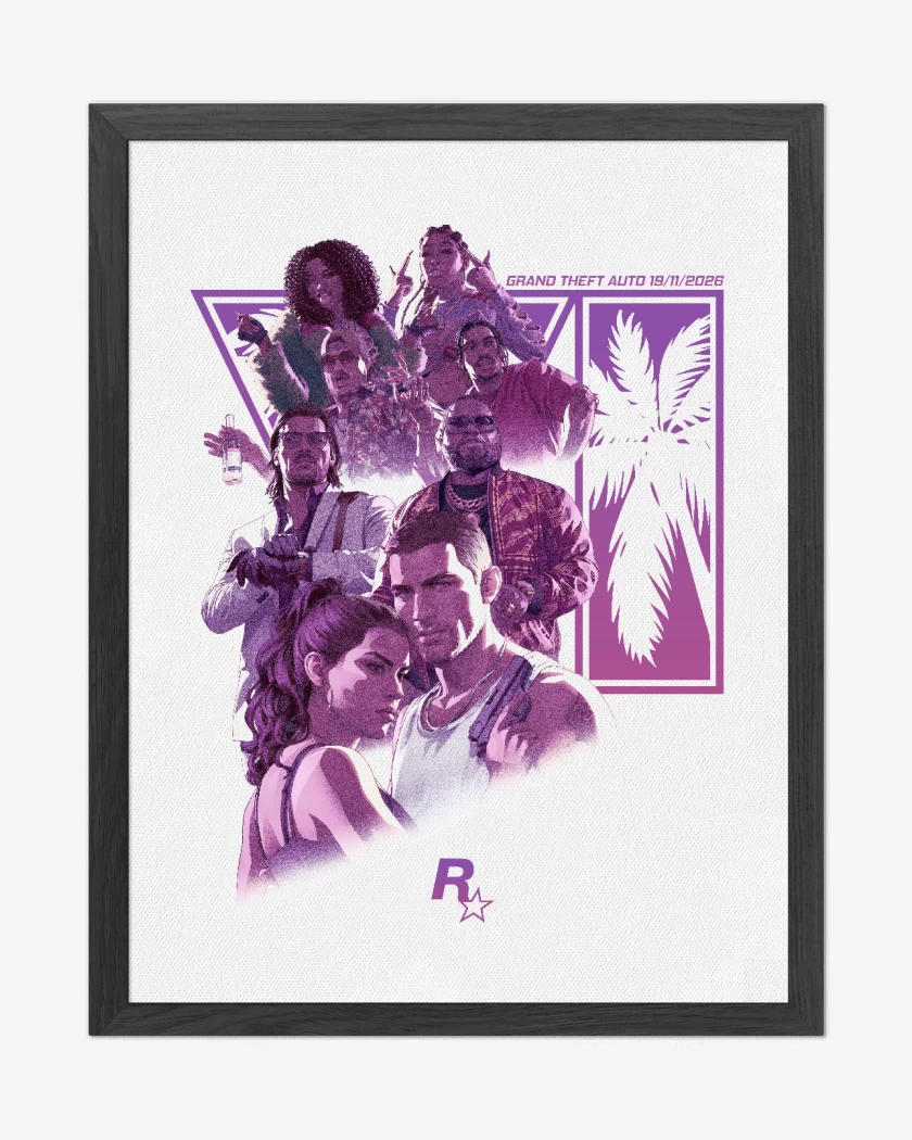 Cuadro decorativo Blanco de Grand Theft Auto VI R