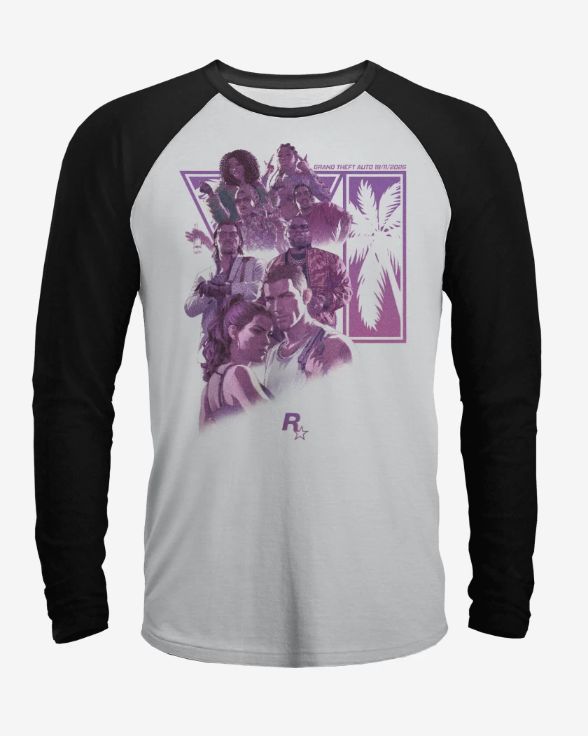 Polera Raglan Grand Theft Auto VI R