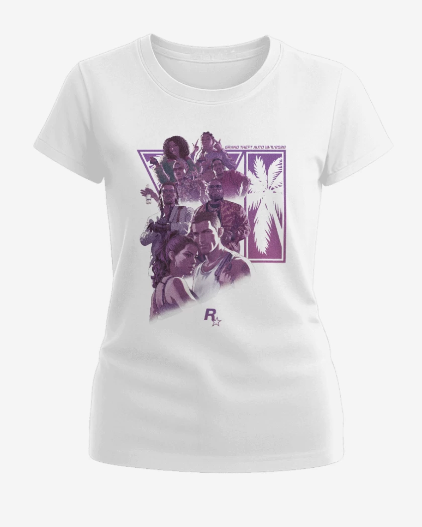 Polera de Mujer Blanco de Grand Theft Auto VI R