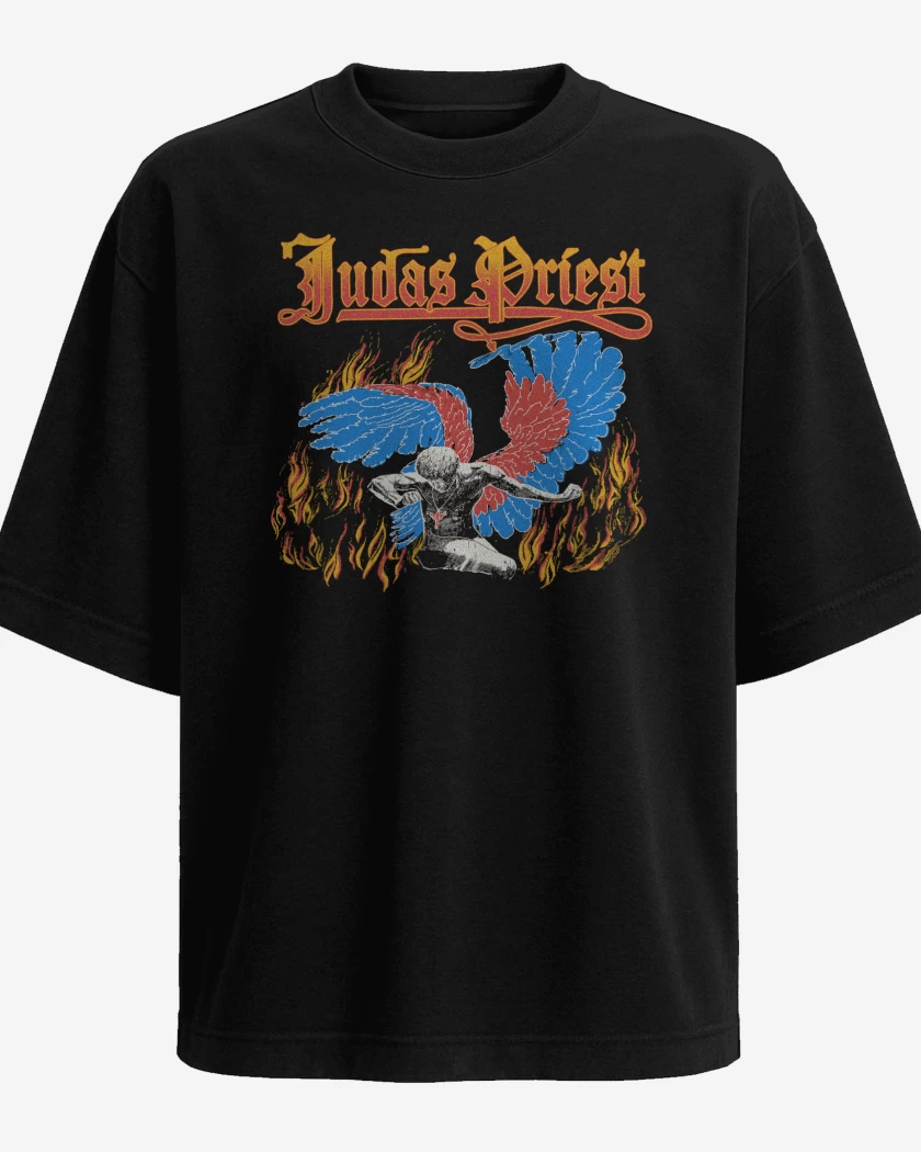 Polera Oversize Judas Priest Sad Wings