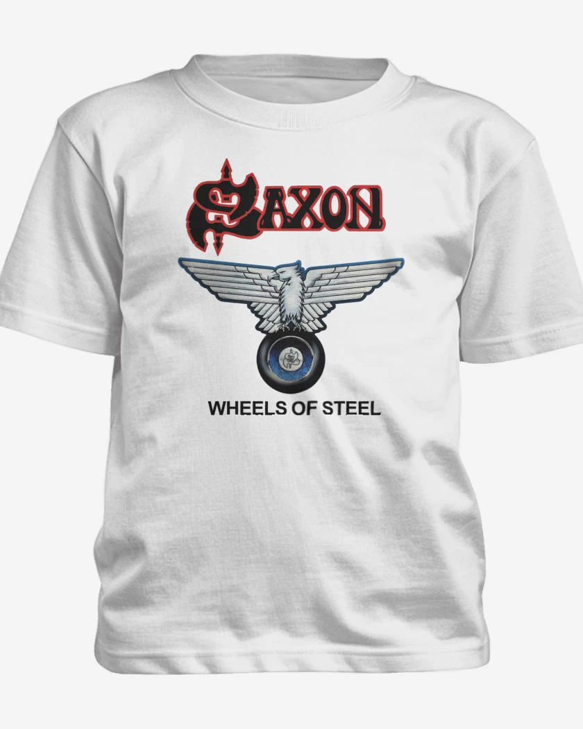 Polera de niño Blanco de Saxon Wheels