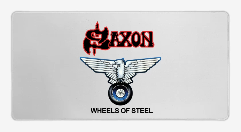 Mouse pad Gamer Blanco de Saxon Wheels
