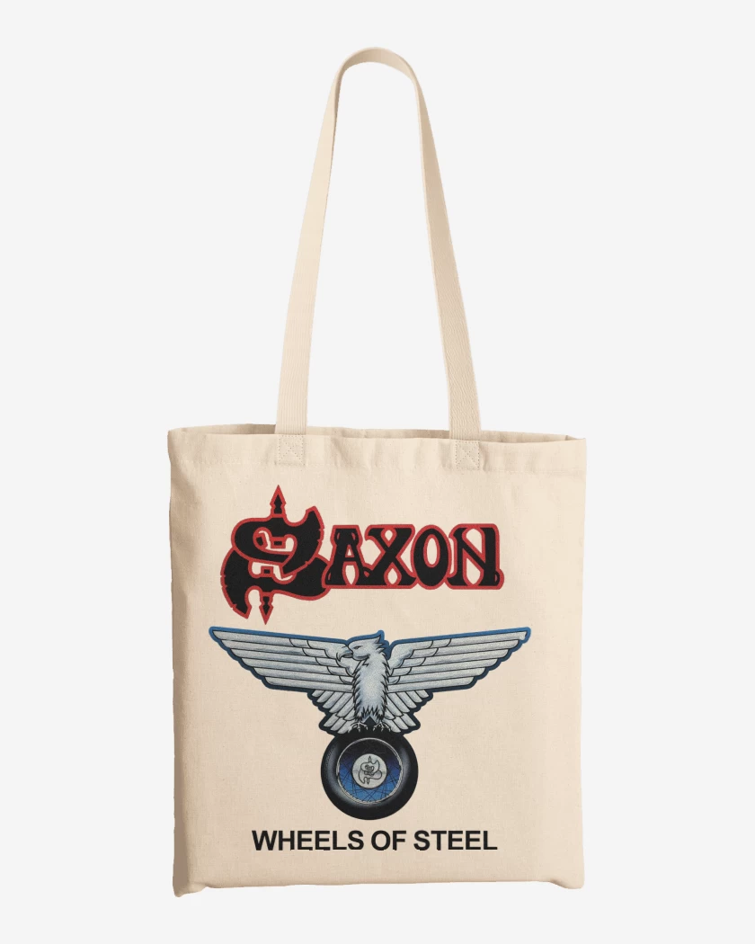 Totebag Blanco de Saxon Wheels