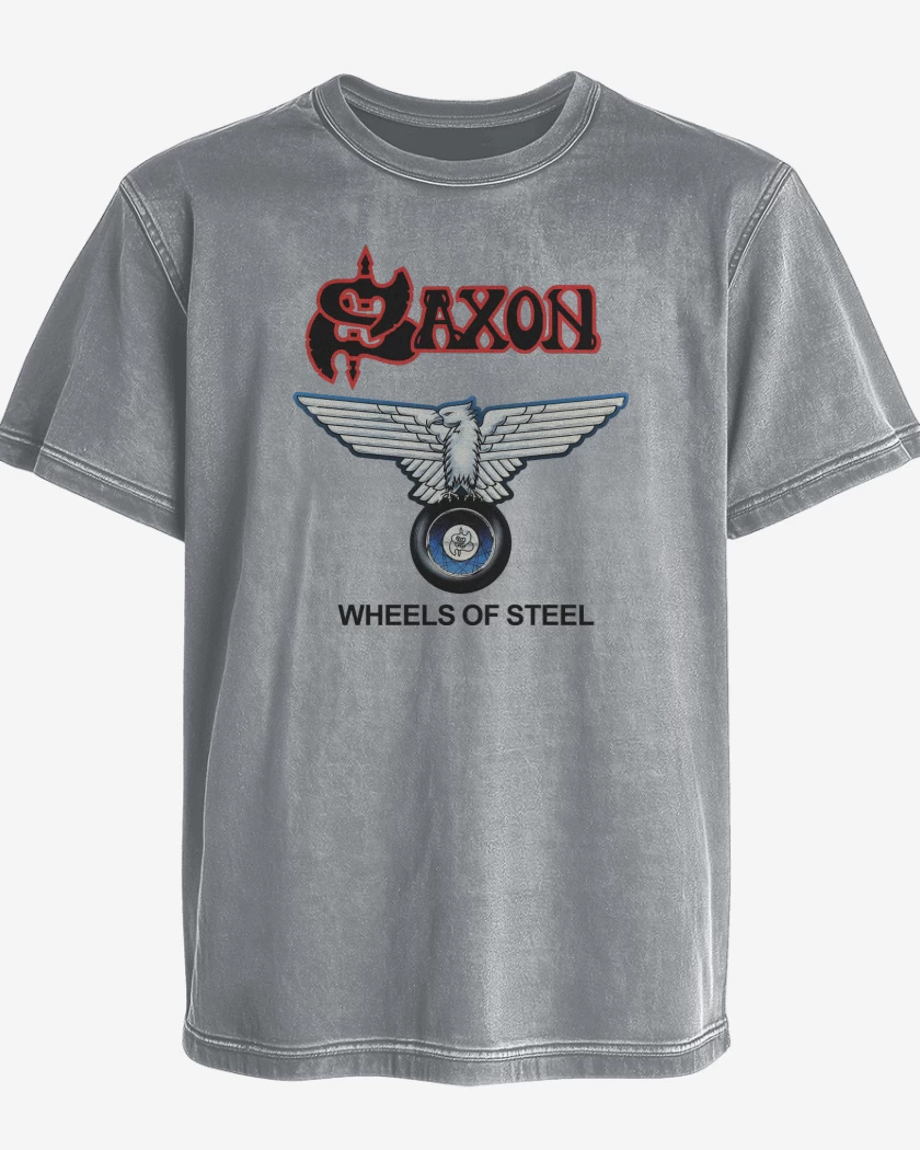 Polera desgastada Saxon Wheels