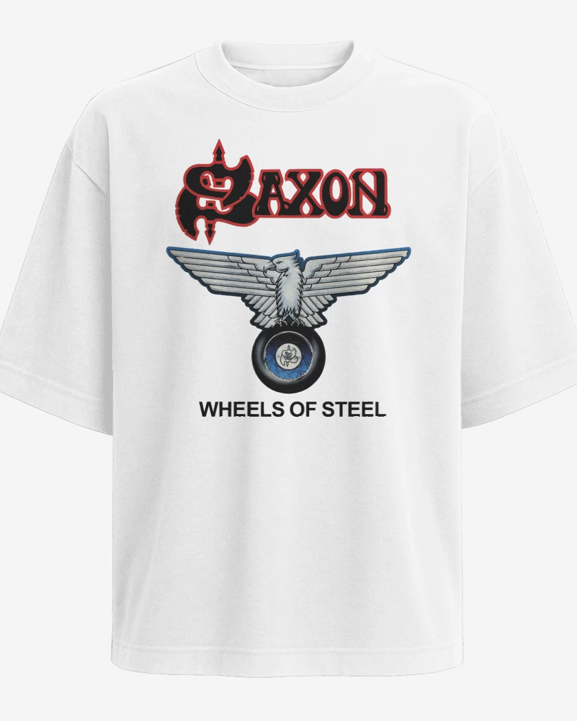 Polera Oversize Blanco de Saxon Wheels