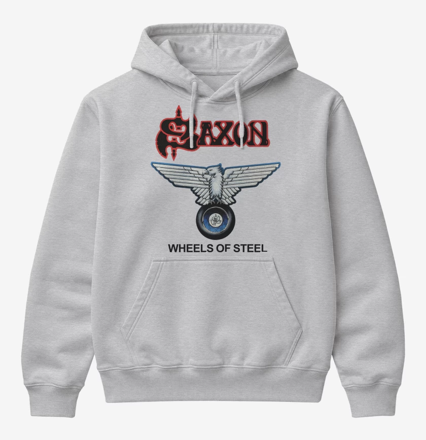Poleron Canguro básico Gris Melange de Saxon Wheels