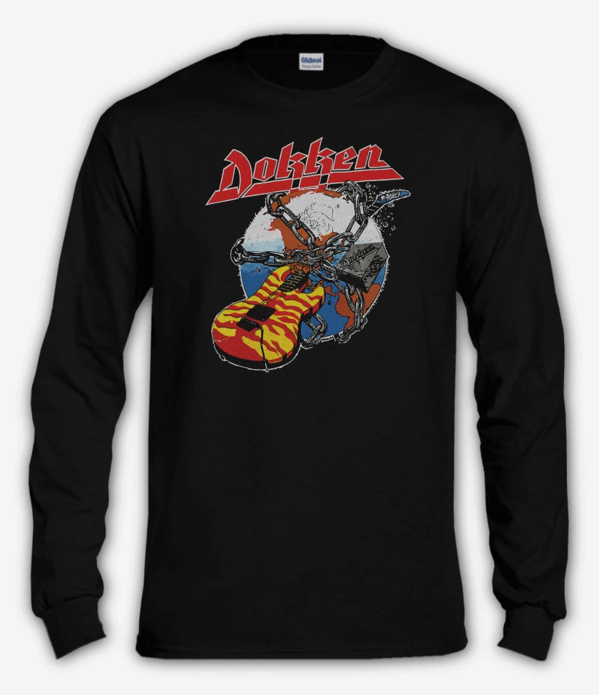 Polera manga larga Negro de Rokken with Dokken