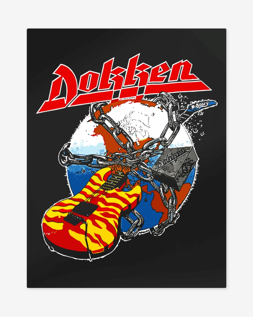 Print metalico Negro de Rokken with Dokken