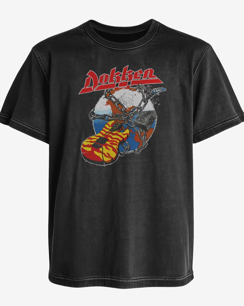 Polera desgastada Rokken with Dokken