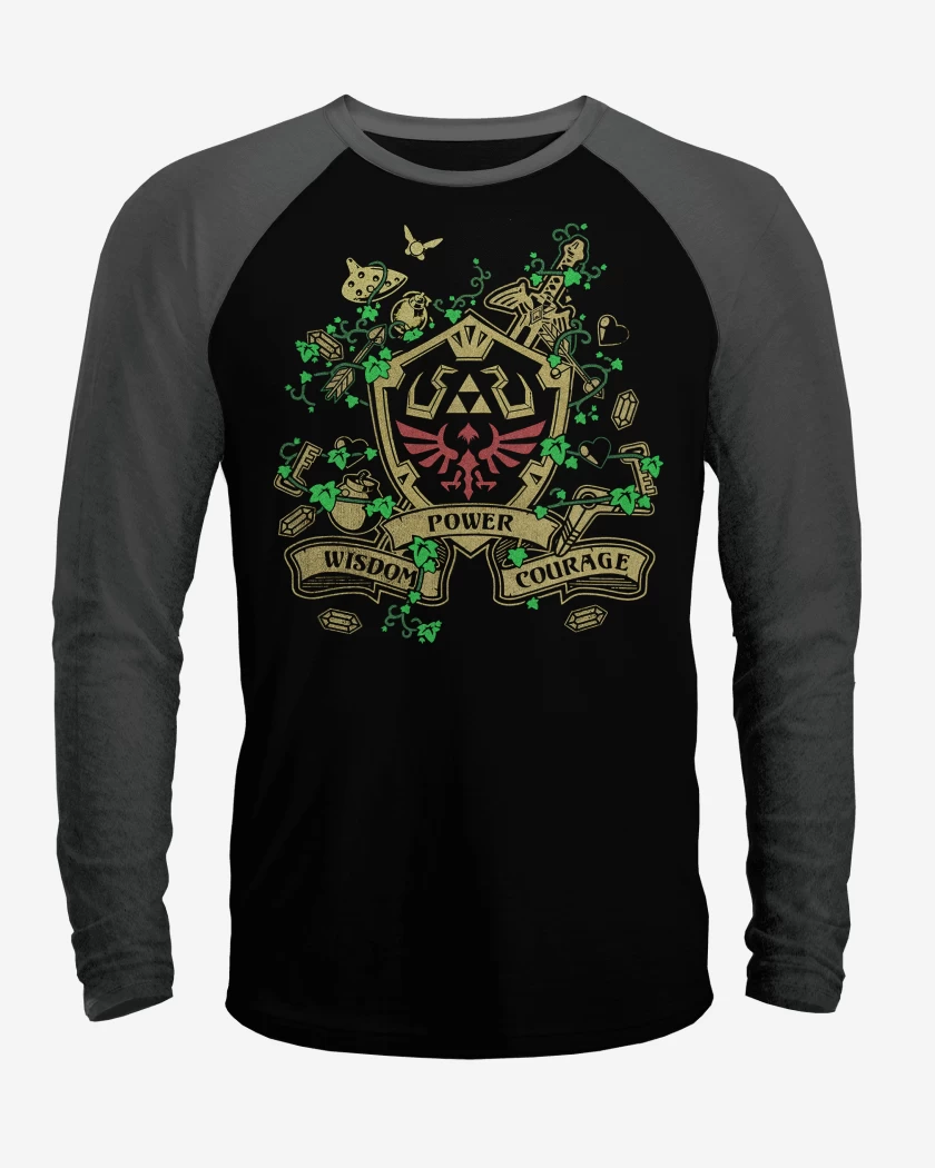 Polera Raglan Power wisdom courage v2