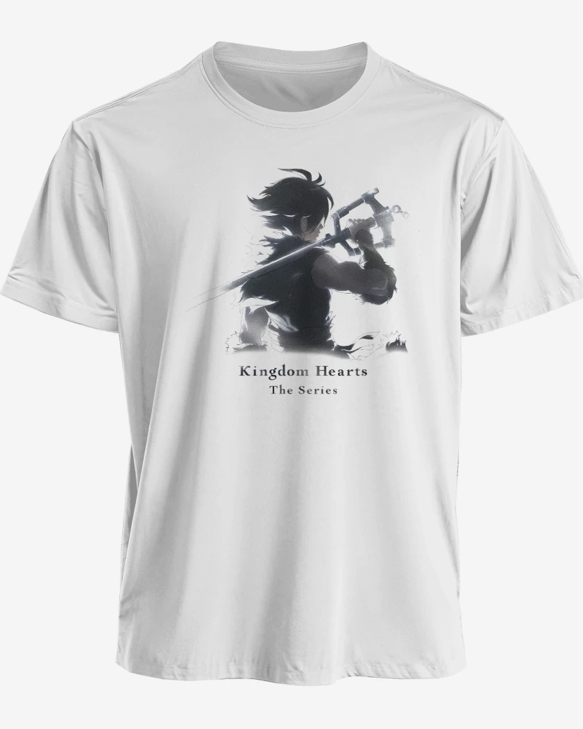 Polera premium Blanco de Kingdom Hearts The Series