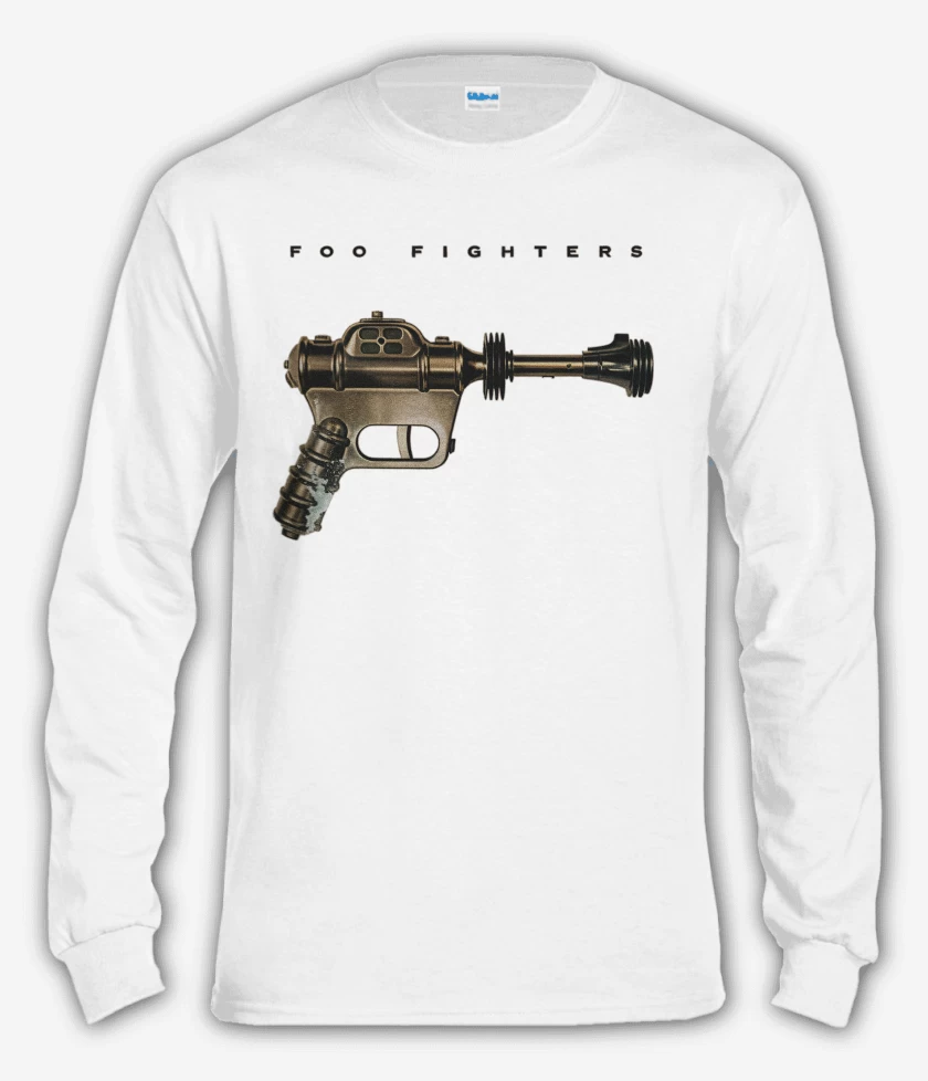 Polera manga larga Blanco de Foo Fighters album