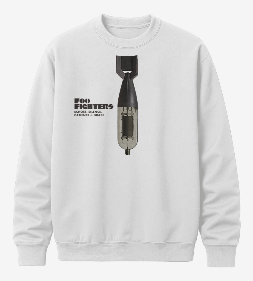 Poleron polo Blanco de Foo Fighters E, S, P & G