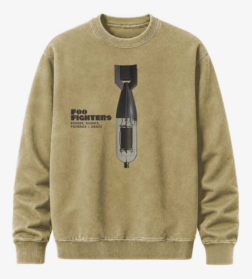 Poleron Polo Acid Wash Beige de Foo Fighters E, S, P & G