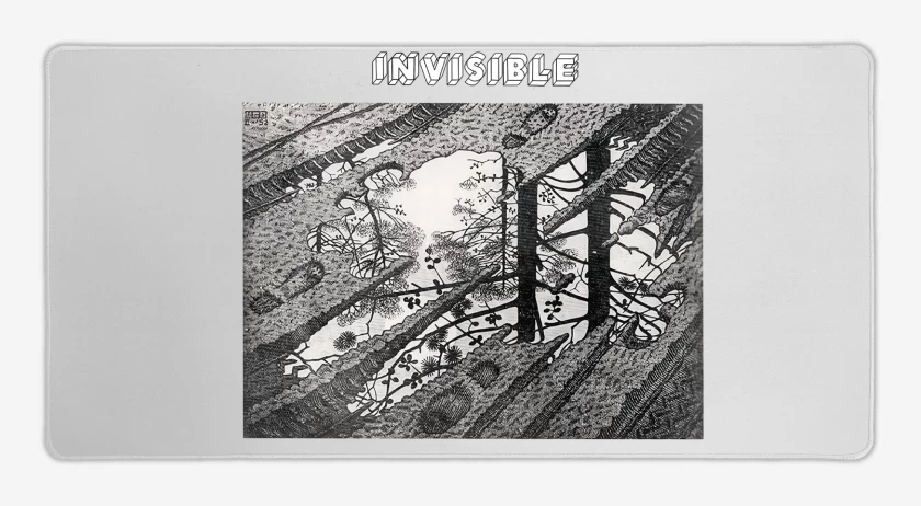 Mouse pad Gamer Blanco de Invisible