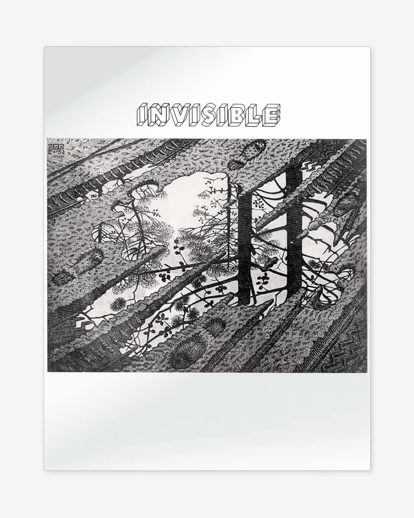 Print metalico Blanco de Invisible
