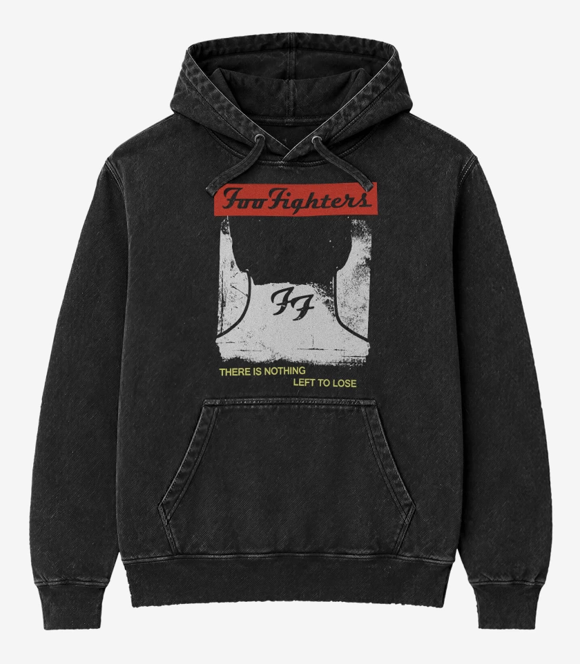 Poleron Canguro Acid Wash Negro de There Is Nothing Left to Lose