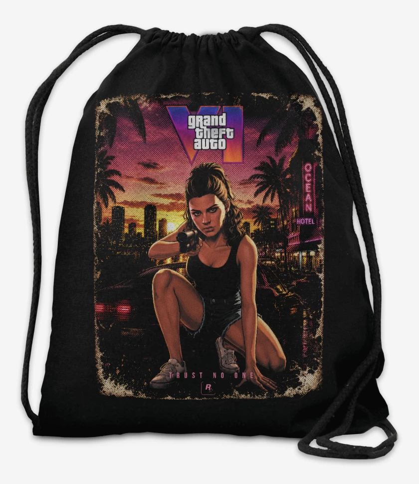 Mochila Negro de GTA 6 Lucia