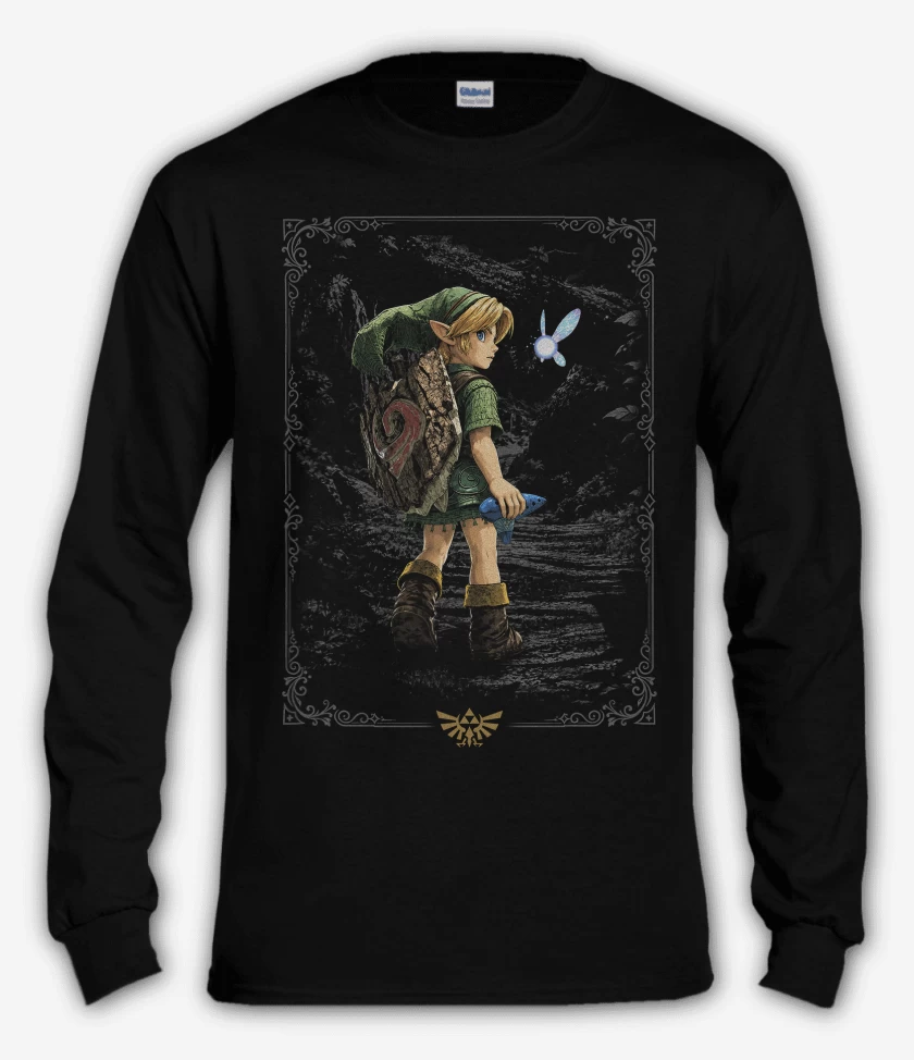 Polera manga larga Young link ocarina switch 2