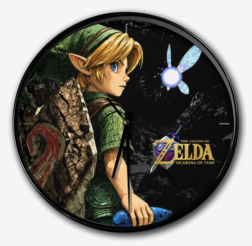 Reloj Negro de Young link ocarina switch 2