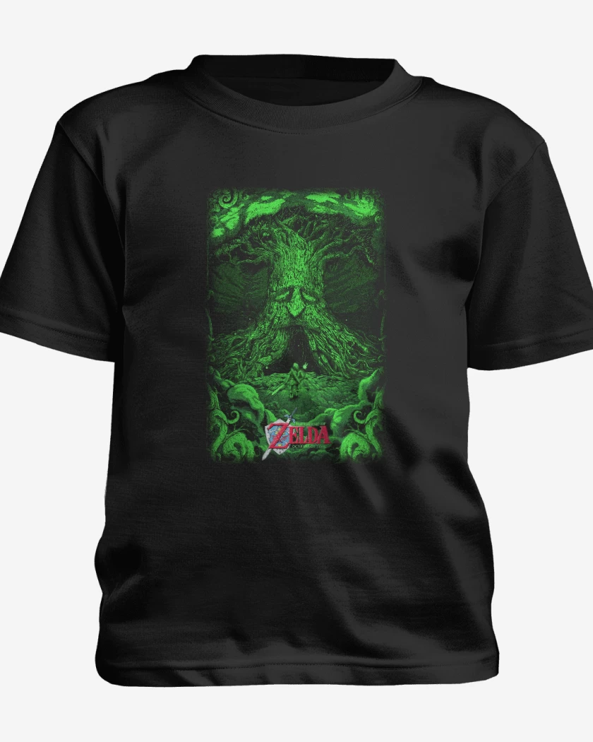 Polera de niño Negro de Zelda ocarina