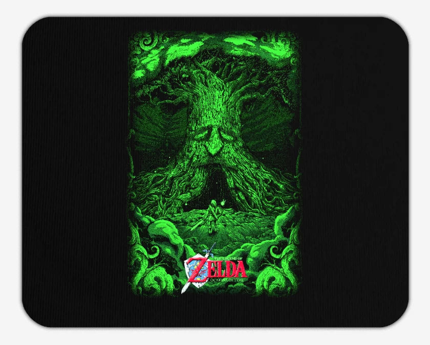 Mousepad Negro de Zelda ocarina