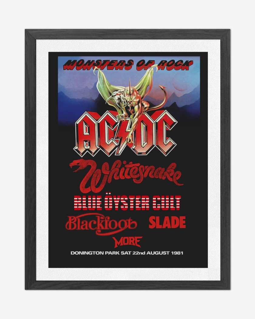 Cuadro decorativo Negro de Monster of Rock
