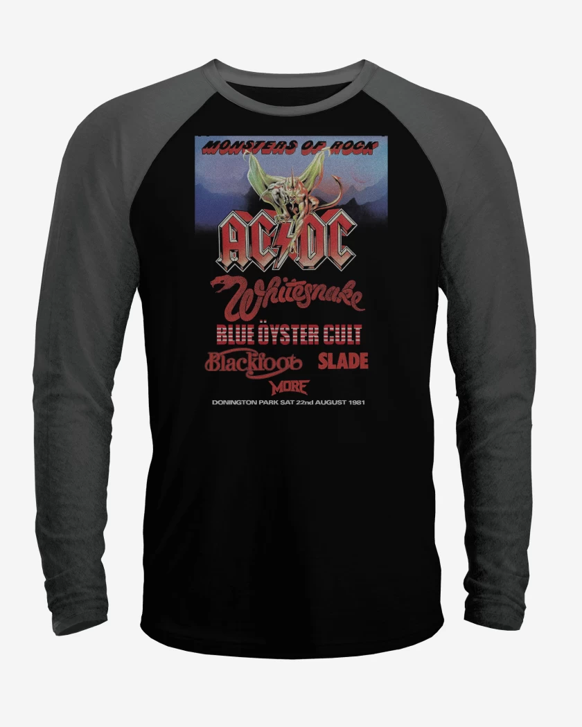 Polera Raglan Monster of Rock