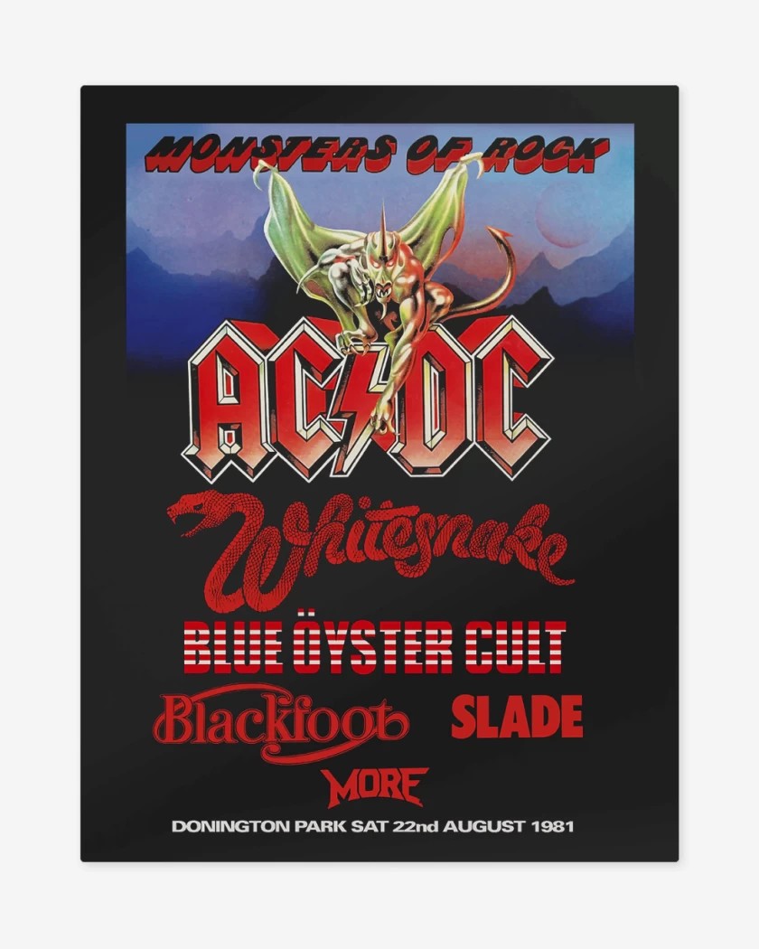 Print metalico Monster of Rock
