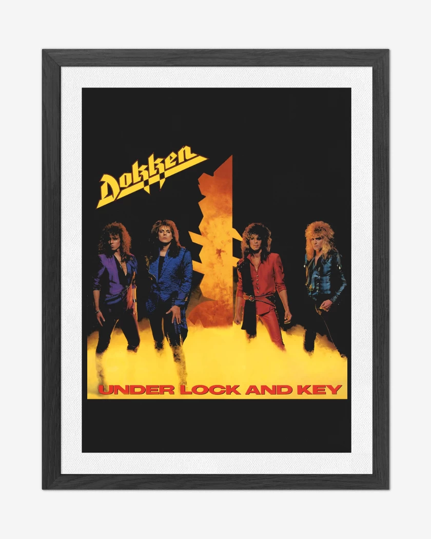 Cuadro decorativo Negro de Dokken Under Lock and Key