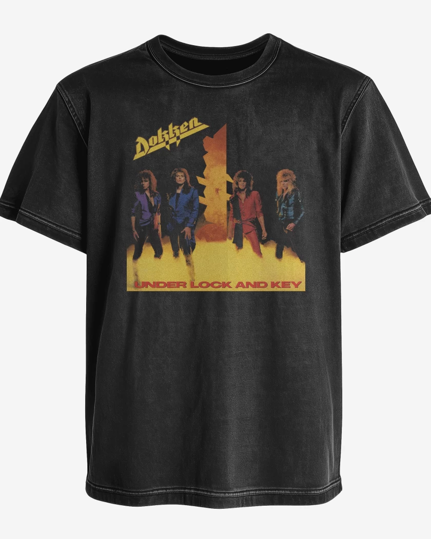 Polera desgastada Dokken Under Lock and Key