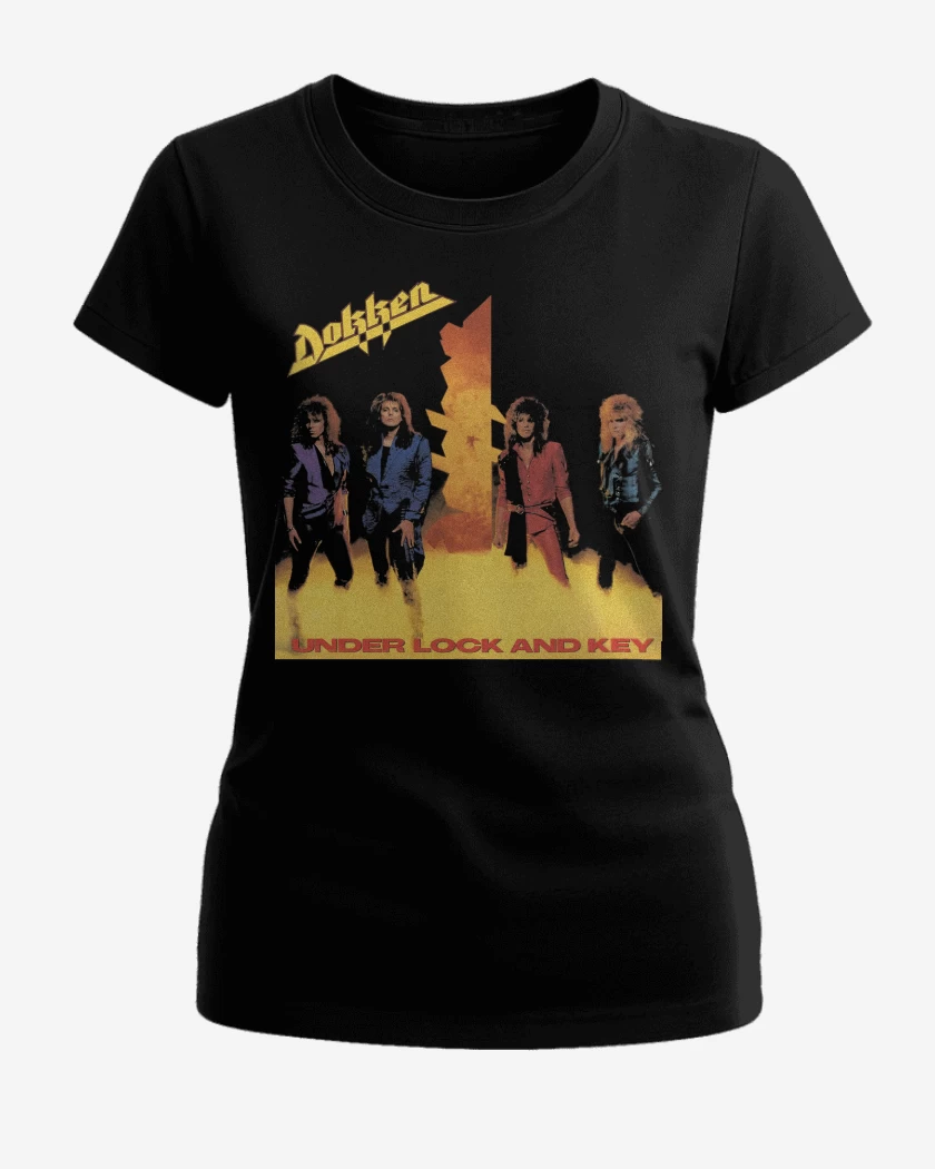 Polera de Mujer Negro de Dokken Under Lock and Key