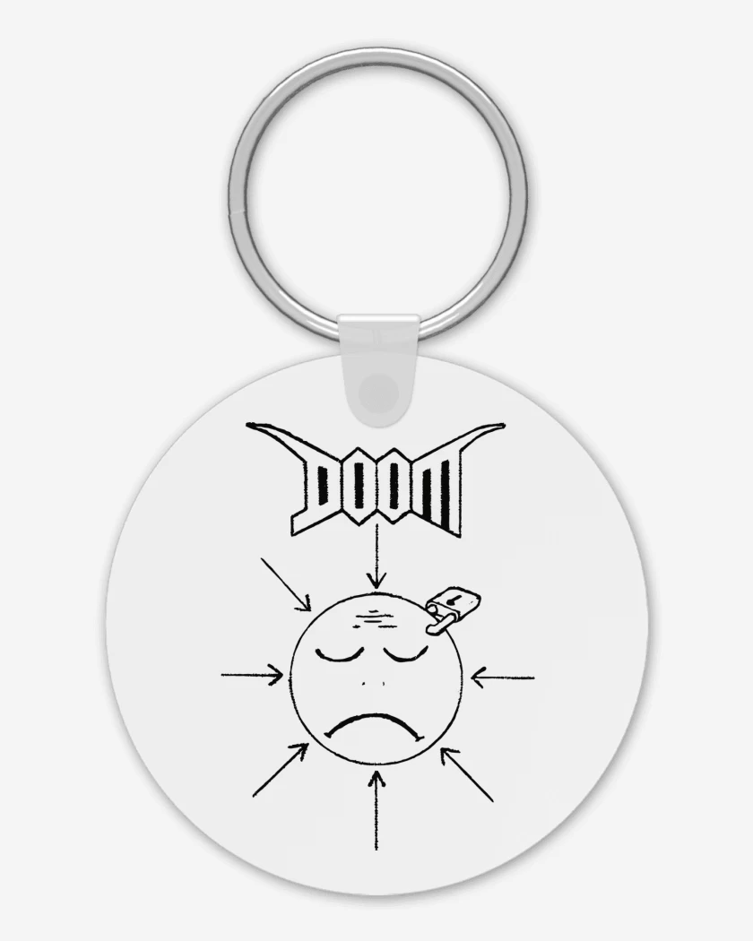 Llavero Doom Unhappy