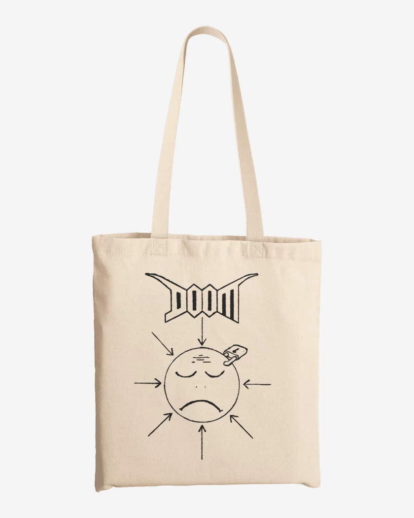 Totebag Doom Unhappy