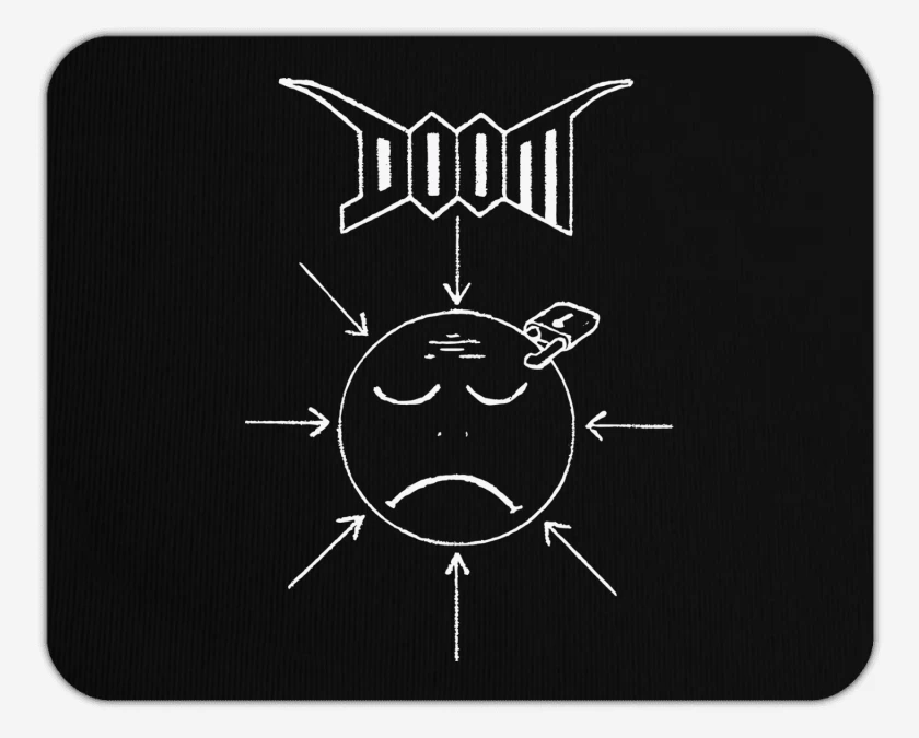 Mousepad Doom Unhappy B