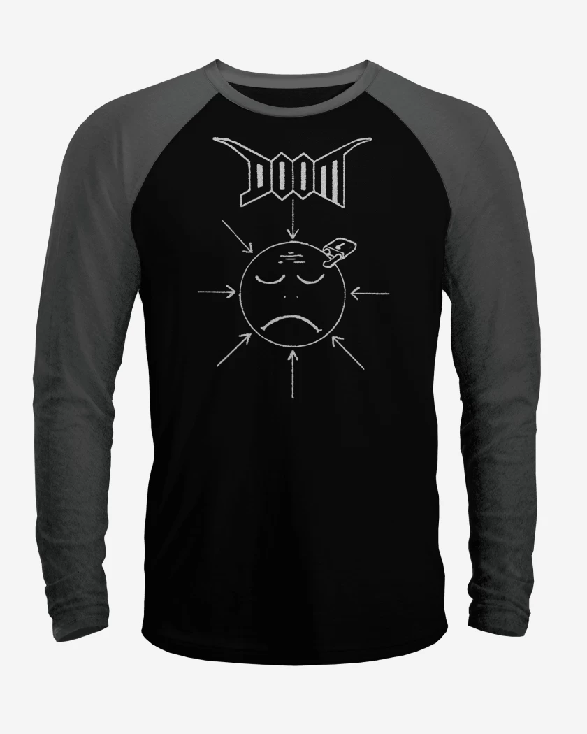 Polera Raglan Doom Unhappy B