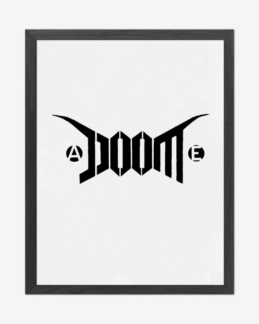 Cuadro decorativo Blanco de Doom Logo I