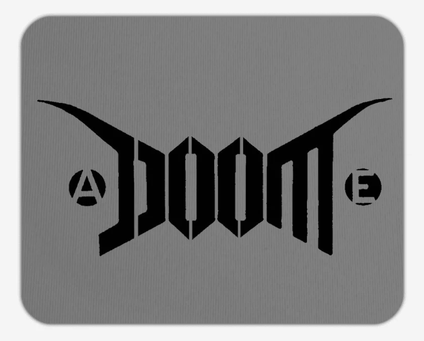 Mousepad Gris Melange de Doom Logo I
