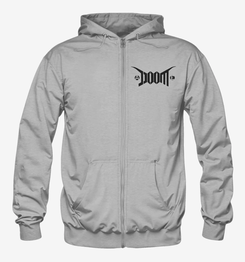 Poleron Canguro con cierre Doom Logo I