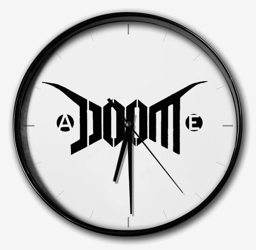 Reloj Blanco de Doom Logo I