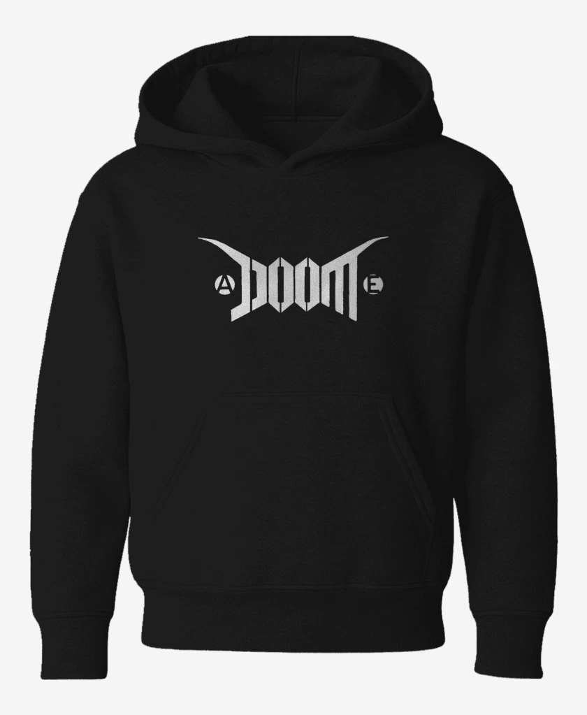 Poleron de niño Negro de Doom Logo I B