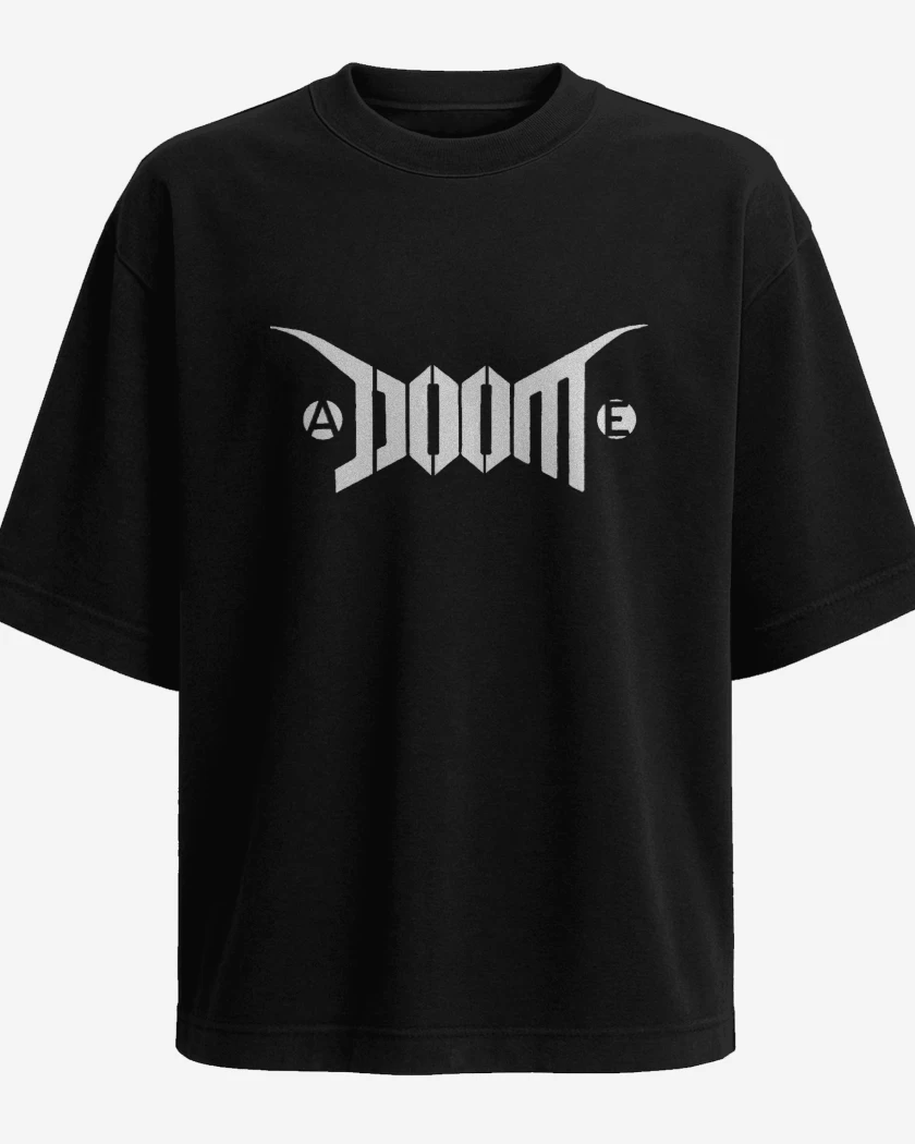 Polera Oversize Doom Logo I B