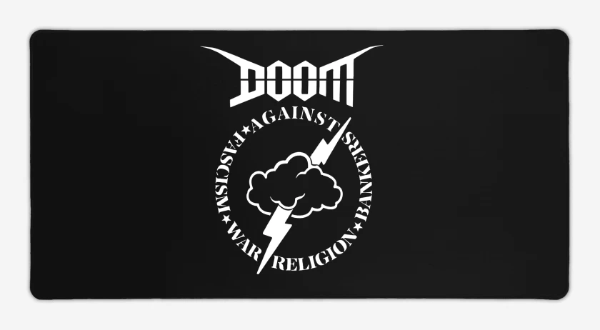 Mouse pad Gamer Negro de Doom Against B