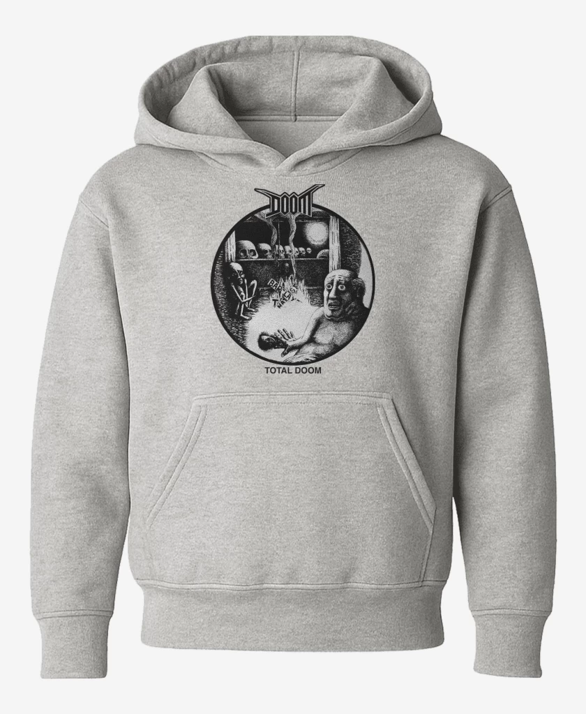 Poleron de niño Gris Melange de Doom Total Doom N